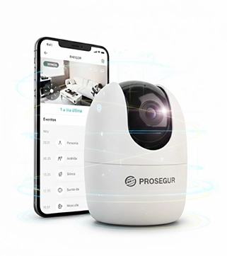 Cámara SmartCam 360° de Prosegur con visión nocturna